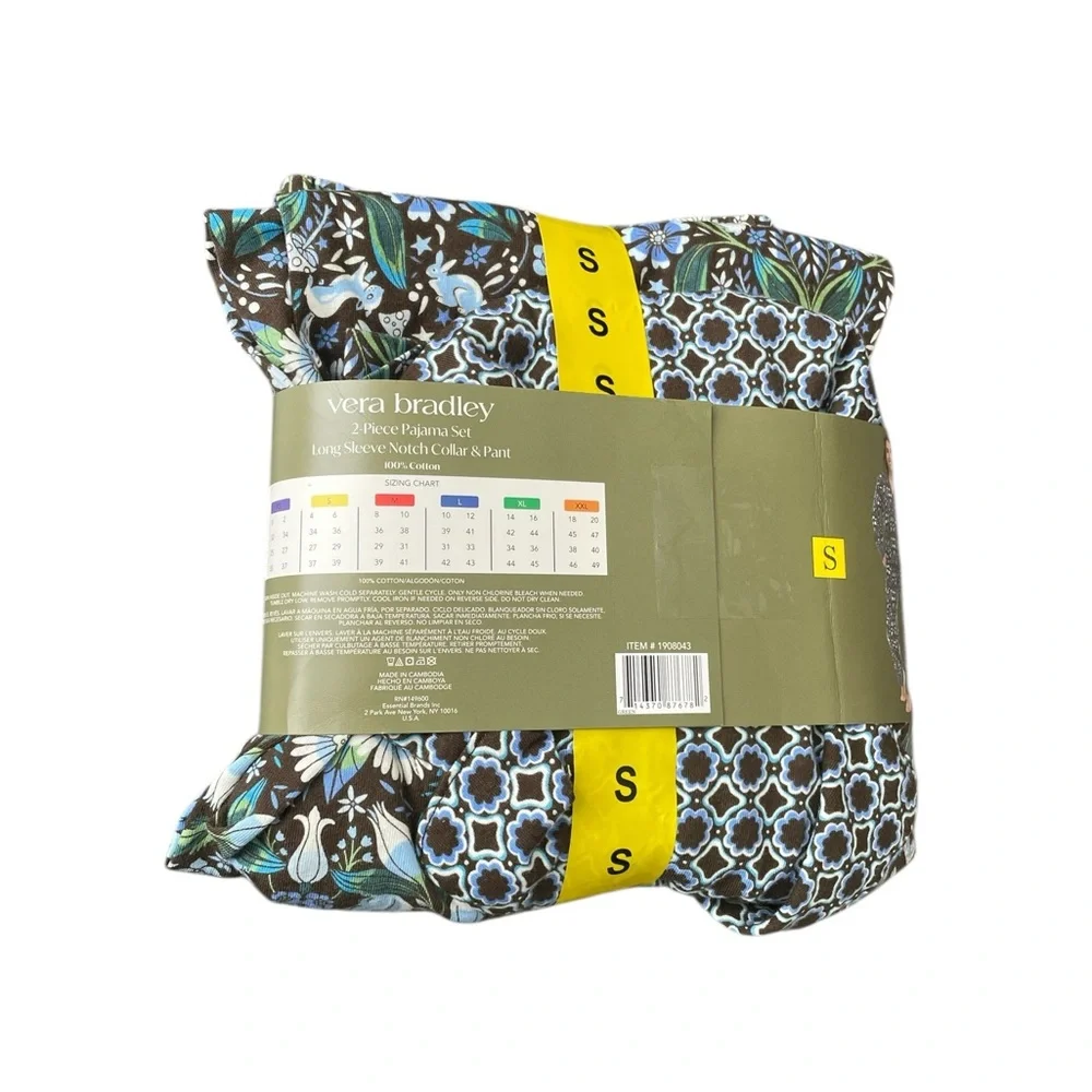 Vera Bradley Floral Cotton Pajama Set - Picture 2 of 3